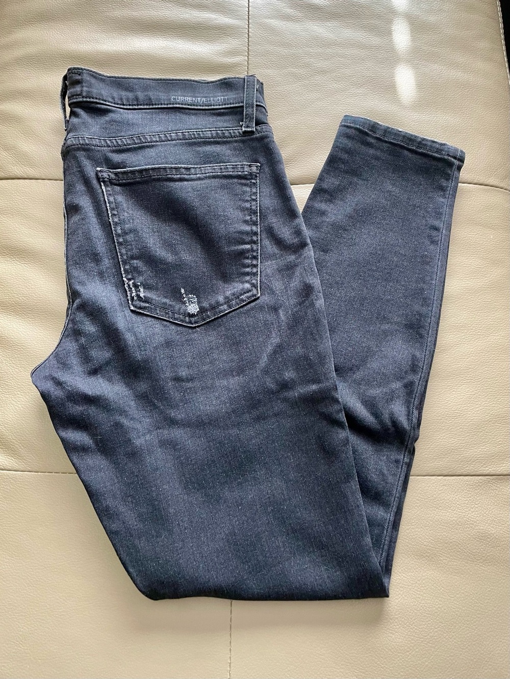 Current/Elliott Women's Black Skinny Jeans